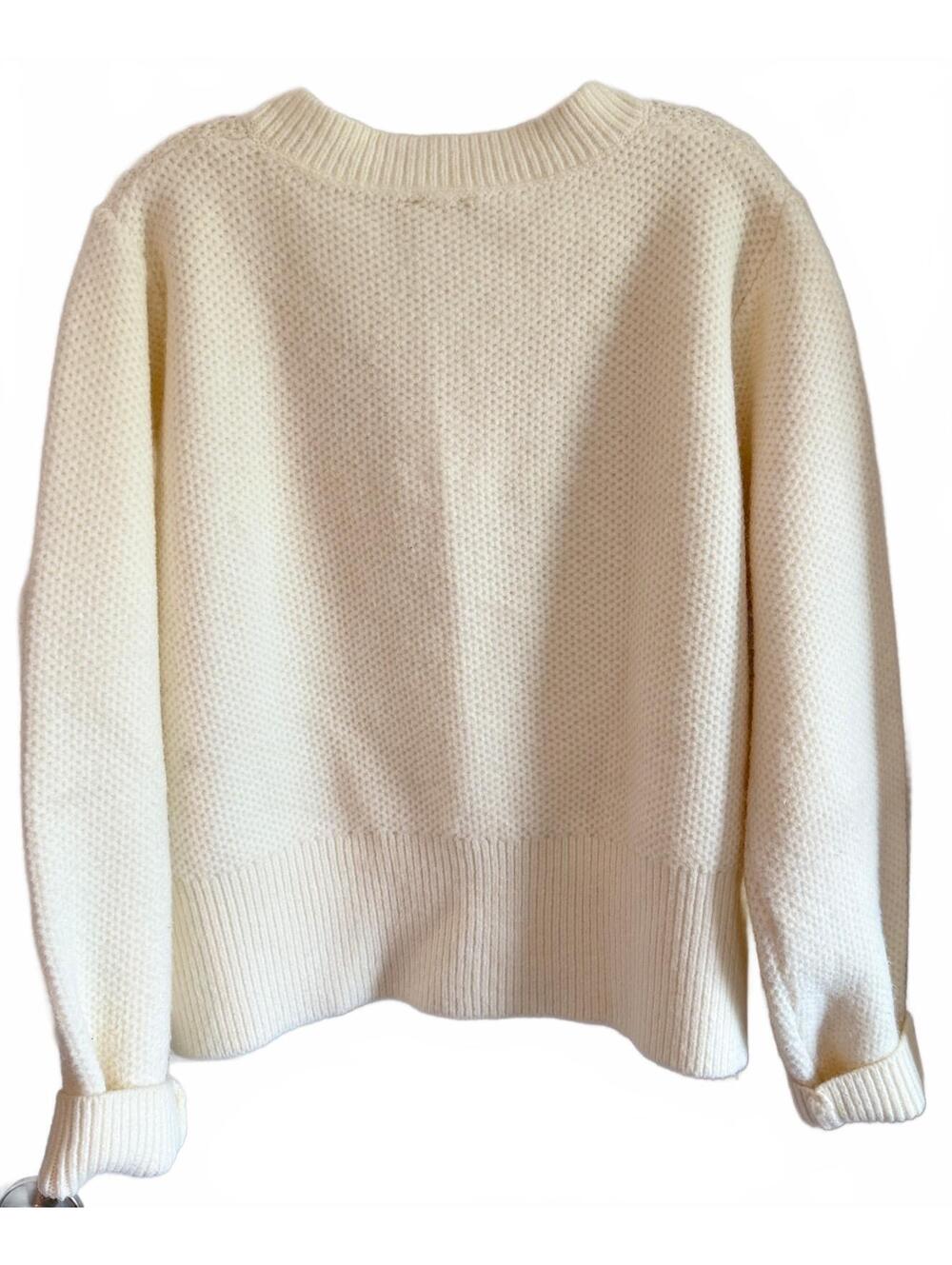 JODIFL Cream 3D Flower Button Cardigan Sweater Coquette Feminine L - Picture 2 of 4